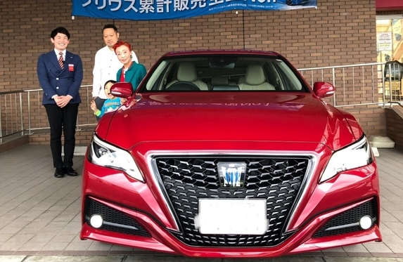 紅クラウンを納車させて頂きました