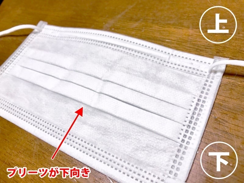 正しいマスクの付け方