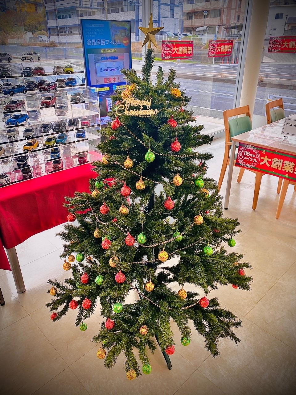 常滑店のクリスマス風景