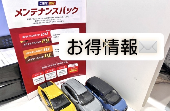 あのお得なメンテナンスパックに?! 💰 あのお得なメンテナンスパックに?! 💰