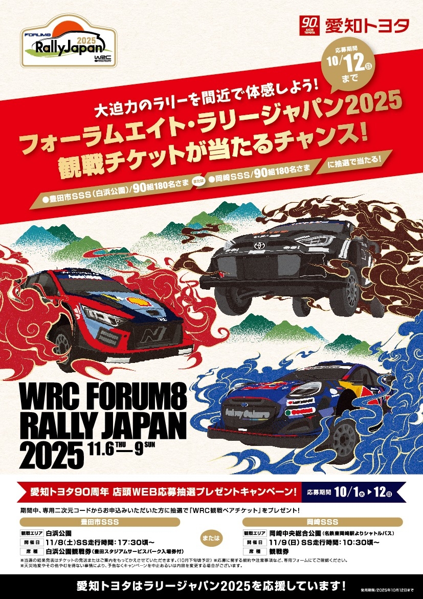 フォーラムエイト・ラリージャパン2025