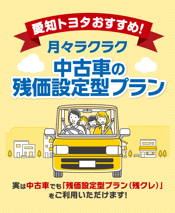 中古車の残価設定型プラン