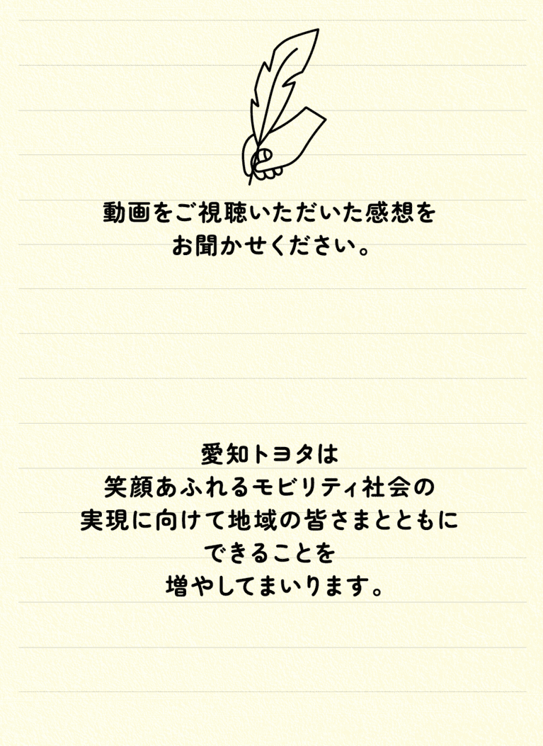 動画視聴後のアンケート